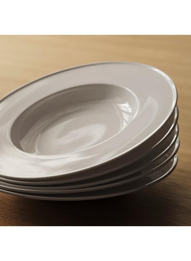 Green Tiger Deep Plate, White, 25 Cm - Image 4