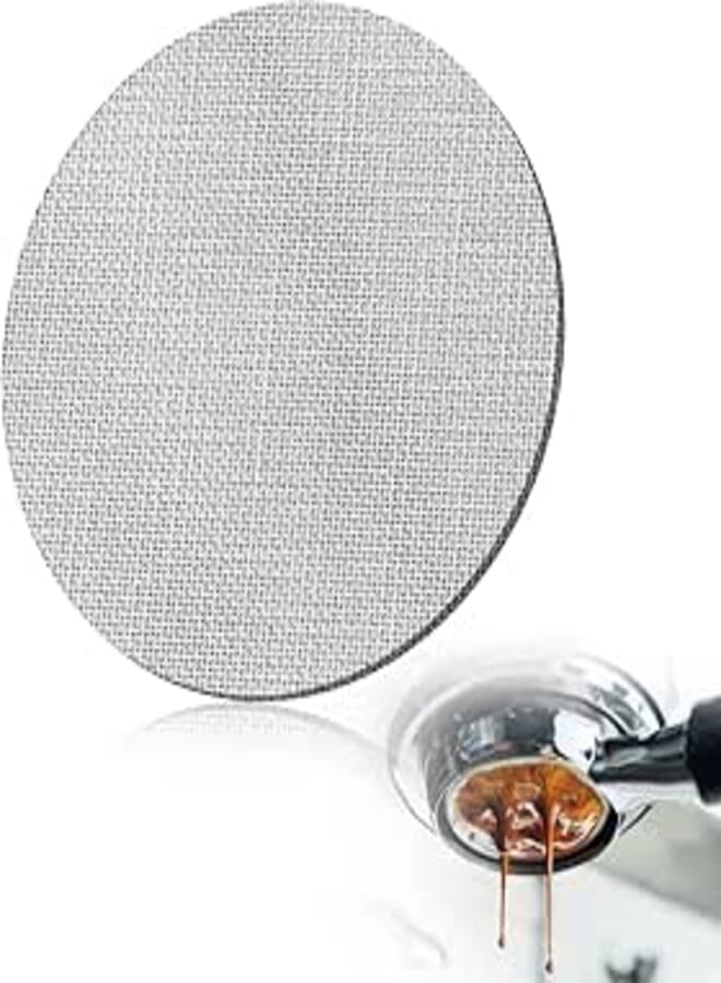 AIEVE Puck Screen for Espresso Machine, 58.5mm Reusable Food-Grade Stainless Steel Filter Mesh for Espresso Portafilter Lower Shower Screen