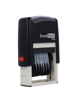 ExcelMark Selfinking Rubber Number Stamp Black Numbering Stamp 6 Digit  - Image 2