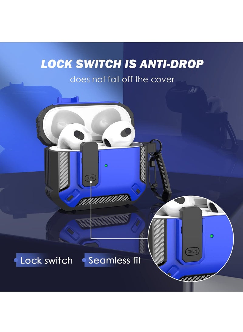 Compatible AirPods Pro 2nd Generation Case Cover with Cleaning Kit, Rugged Armor Protective Shell for Apple AirPods Pro 2 (Blue) - Image 2