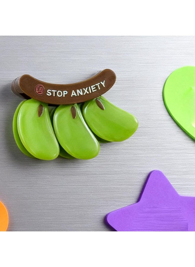 مجموعة مشابك أكياس الموز، 3 قطع مع حامل مغناطيسي على شكل غصن، لتنظيم وتخزين أكياس الوجبات الخفيفة والخبز والحبوب والقهوة ورقائق البطاطس في الثلاجة والمطبخ، إكسسوار عملي مزخرف - Image 3