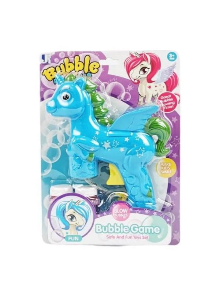 Next Store Unicorn Soap Bubble Gun for Kids with 2 Bubble Liquid Bottles