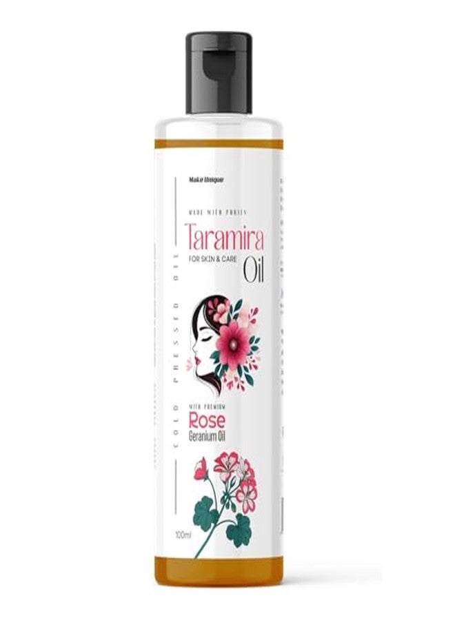 Make Unique Taramira Oil for Hair and Skin Care | Cold Pressed with Rose Geranium Oil | Pure Natural | 100ml - Image 2