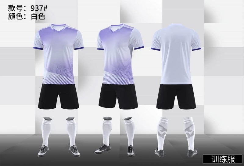 Football Uniform Suit Men'S And Women'S Adult Children'S Sports Short Sleeve Competition Training Team Uniform Printed Football Jersey - Image 1