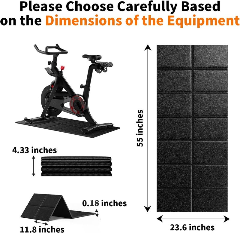 THAILE Walking Pad Treadmill Mat for Carpet Floors,55x24 Hardwood Floor Protection, Mats for Under Walking pad/Treadmill/Bike/Exercise Equipment on Carpets, Noise Shock Absorption, Stationary - Image 4