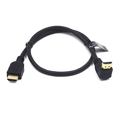 Kework 2 Feet 48Gbps HDMI 8K@60Hz Ultra HD Cable, Straight Male to Down Angle Male HDMI 2.1 High Speed Shield Cord for Xbox TV PS4 PS5 Switch, Support 4K@120Hz, 3D Dynamic HDR - Image 1