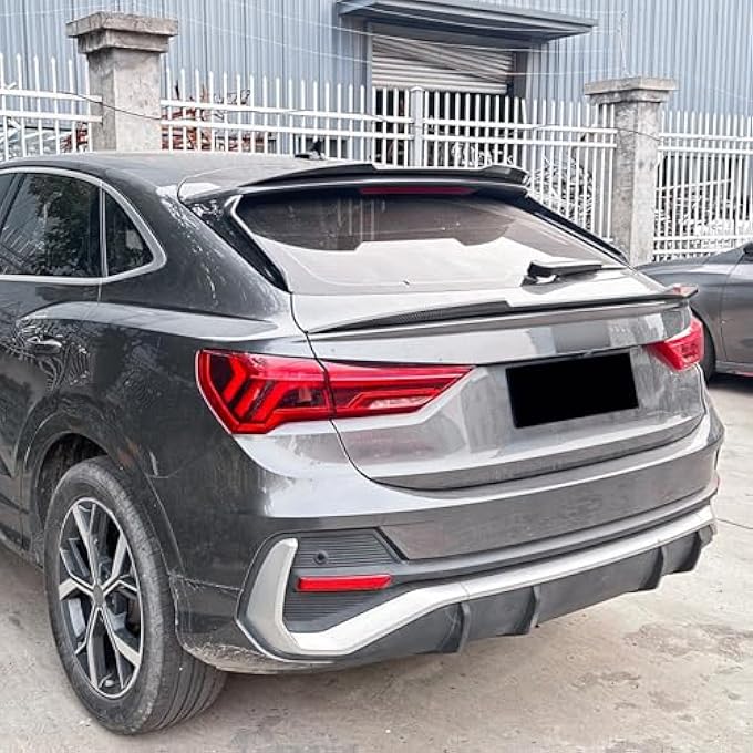 AUSMILA Rear Trunk Middle Splitter Wing for Audi Q3 F3 Sportback 2019-2024 - Image 5
