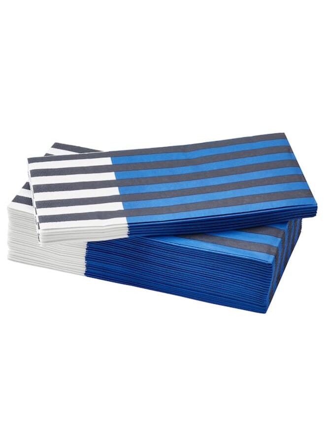 Paper napkin, striped blue/black/white, 38x38 cm - pzsku/Z1D07398BC798A6F250FEZ/45/_/1695364916/b6832716-bd8a-4dc1-bcd6-7627b120cad0