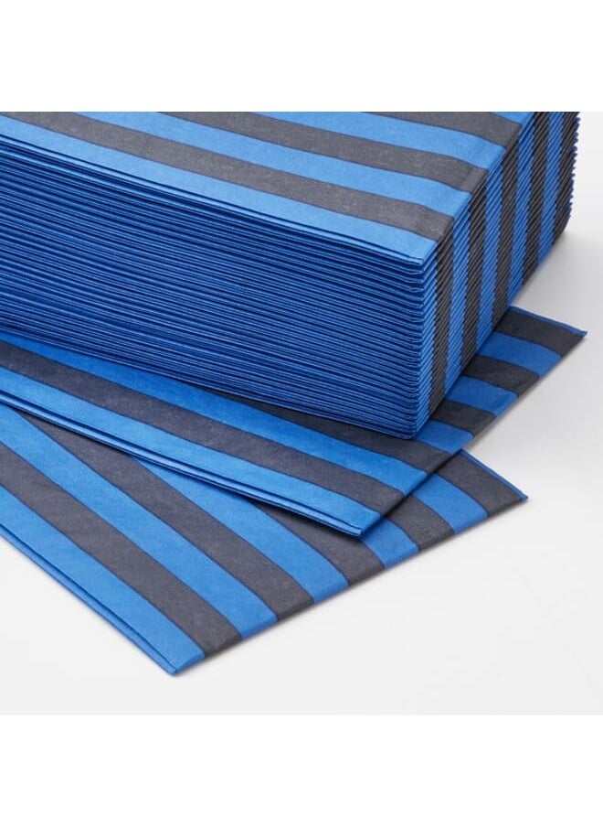 Paper napkin, striped blue/black/white, 38x38 cm - pzsku/Z1D07398BC798A6F250FEZ/45/_/1695364917/0dfd2848-e789-45ea-89c8-71a64eaf9df5