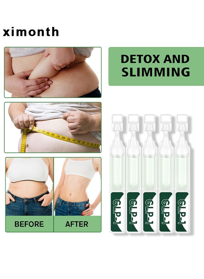 ximonth GLP-1 Weight Loss Oral Solution Drops, Natural Advanced Body Care Liquids Drop, Moringa Slimming Detox, Fat Burner, Appetite Control, Metabolism Booster, Firming Skin And Body Shaping Care - Image 4
