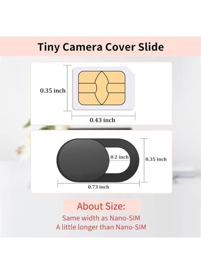 erorex 9 Pack Webcam Cover 0.03 Inch Ultra Thin Laptop Camera Cover Slide For Iphone Ipad Macbook Pro Computer Imac Cell Phone Pc Accessories Sliding Blocker Cover Protect Your Privacy Security 9 Pack - Image 3