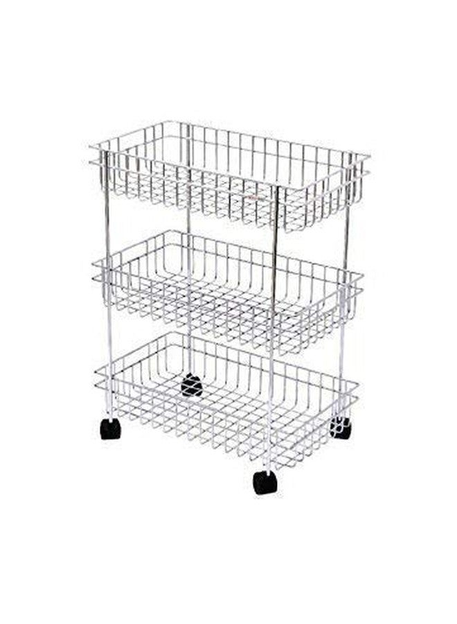 2Heet 3 Layer Fruit and Vegetable Stand/Basket/Trolley Modern Kitchen Storage Rack. - Image 1