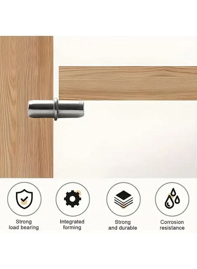 25 Pieces Durable Metal Brackets With Central Axis For Heavy Duty Support Wardrobes Cabinets Furniture - Image 2