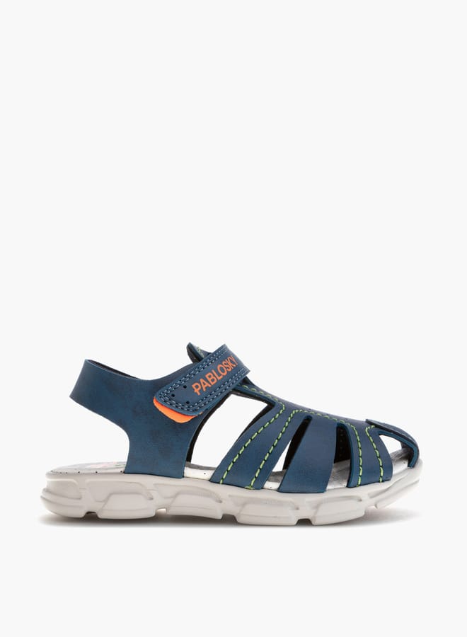 Pablosky Boys Strap Sandals With Hook And Loop Closure - Image 1