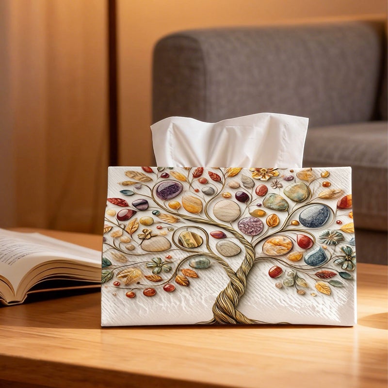 Multifunctional Creative Tissue Box Fabric Napkin Organizer Desktop Decor Model A - Image 2