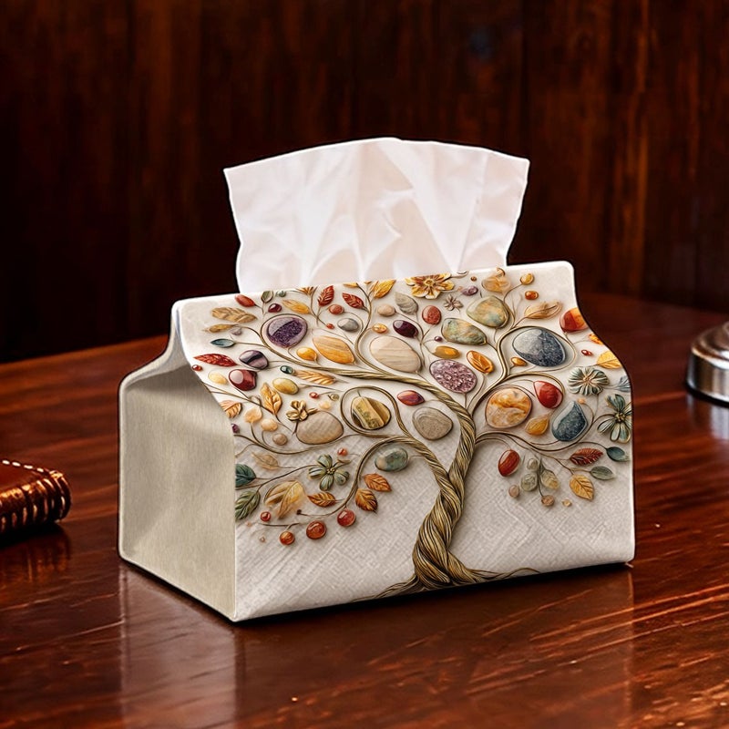 Multifunctional Creative Tissue Box Fabric Napkin Organizer Desktop Decor Model A - Image 1