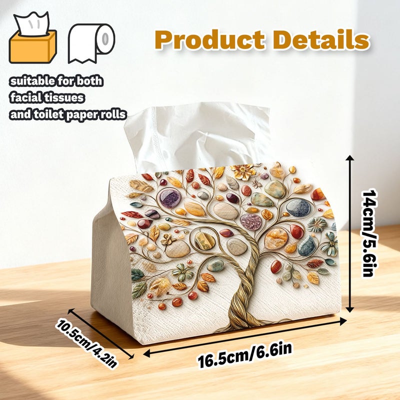 Multifunctional Creative Tissue Box Fabric Napkin Organizer Desktop Decor Model A - Image 3