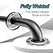 Zoomerry Handicap Grab Bars 2 Pack 18 Inch Shower Grab Bar for Seniors 304 Stainless Steel ADA Grab Bars for Bathtubs and Showers Toilet Safety Shower Handles for Elderly Disabled Injury Black - Image 4