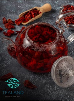 Tealand Herbal Tea Hibiscus Cut Supports Metabolism High Blood Pressure and Bad Cholesterol Reducer 200g  - Image 5