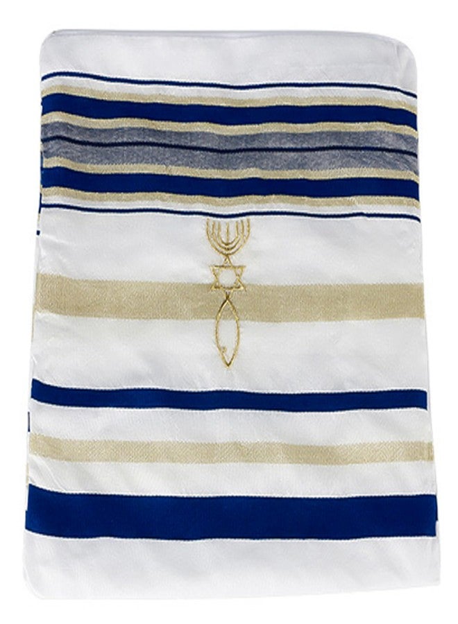 Ohmique Tallit Prayer Shawl with Bag, Soft Fabric 70"x 20" Tallit Prayer Cloth Israel for Men & Women - Image 4
