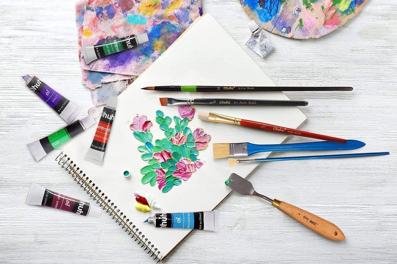 Ohuhu Oil Paint Set, 24 Oil-Based Colors, 12ml/0.42oz x 24 Tubes Non-Toxic Oil Painting Set Supplies for Canvas Painting Artist Kids Beginners Adults Classroom DIY Art Supplies Gift - Image 4