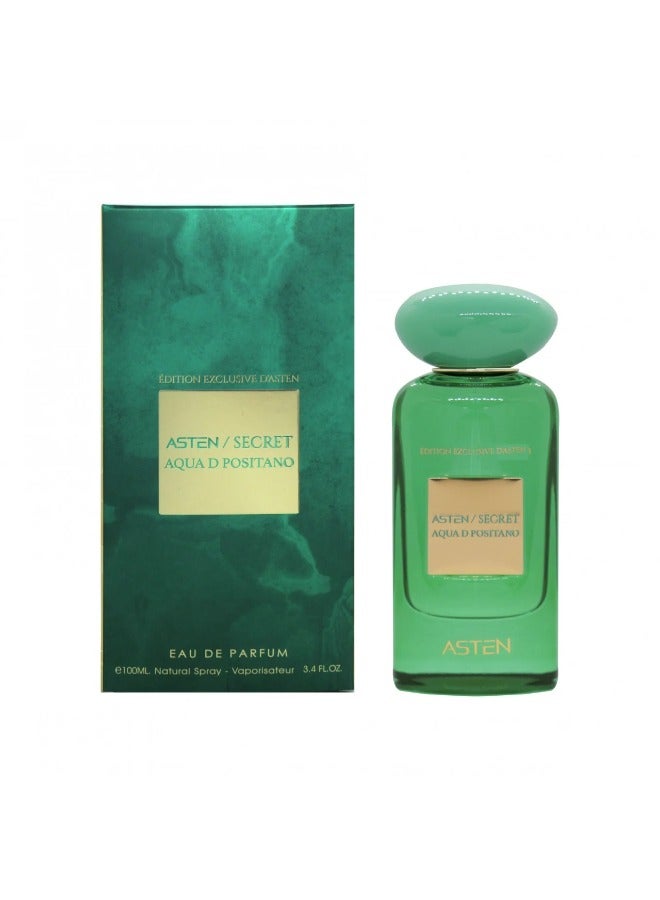استين عطر Secret Aqua D Positano - 100 مل من استين | عطر للجنسين مع نوتات الياسمين والخشب - Image 1