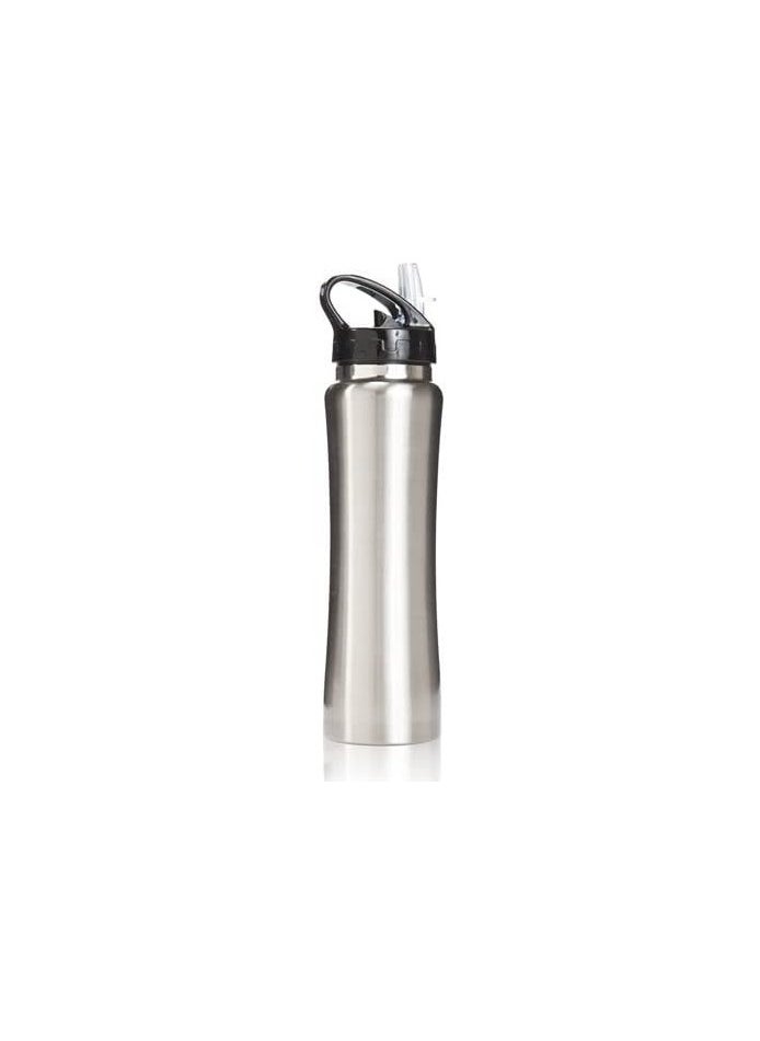 Generic - Double Wall Stainless Steel Thermal Water Bottle Insulated Thermal Mug,500ml Silver in Black - Image 1