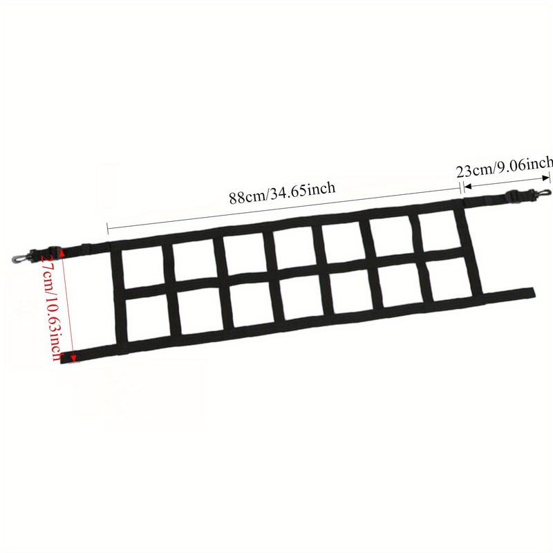 Red Cargo Net Trunk Organizer For Suzuki Jimny JB64 JB74 2019 2024 - Image 2