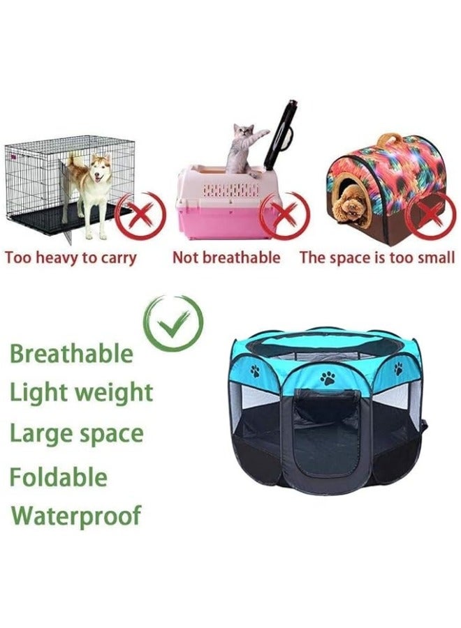 Octagonal Pet Foldable Playpen Tent Dog and Cat Fence - Image 3