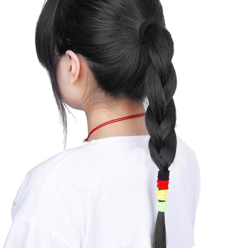 eBoot 69 Pcs Multicolored Hair Ties Bulk 3mm Elastic Bands No Metal Elastics Soft Ponytail Ties Holders for Hair Women Men - Image 4