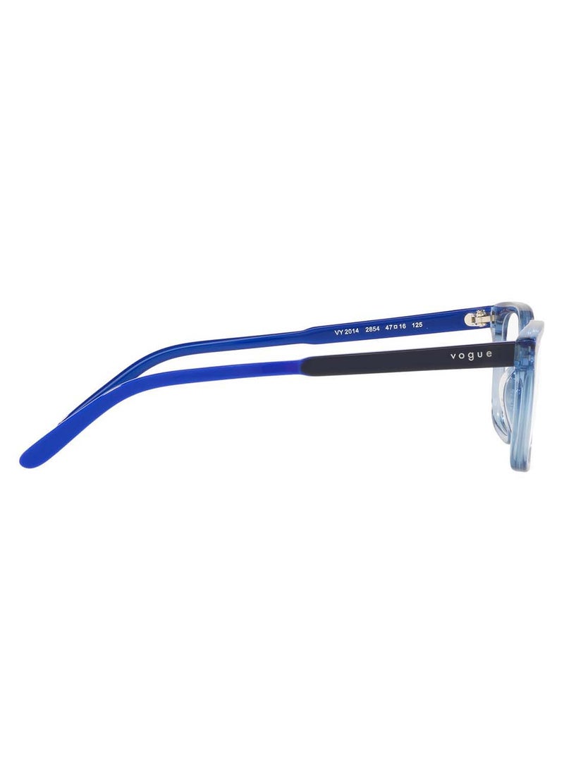 Vogue - Kids Unisex Rectangular Shape Eyeglass Frames VY2014 2854 47 Lens Size: 47 millimeter - Image 1