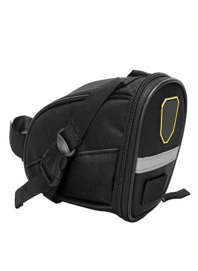 B-SOUL Cycling Saddle Bag MTB Bike Bicycle Seat Bag Repair Tools Pouch Pack with Reflective Strip - Image 2