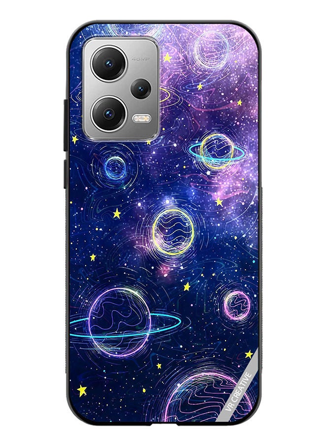 VR CREATIVE Protective Case Cover For Xiaomi Redmi Note 12 Galaxy Design Multicolour - Image 1