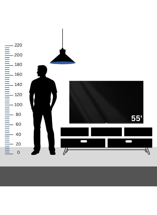 اي تي اي شاشة أي تي إيه 55 بوصة سمارت 4K UHD بدون إطار موديل ATA55ULS - Image 3