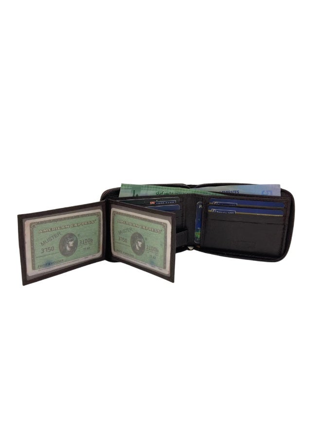 LAVERI LEATHER Fullzip leather mens Wallet #1756Z - Image 5
