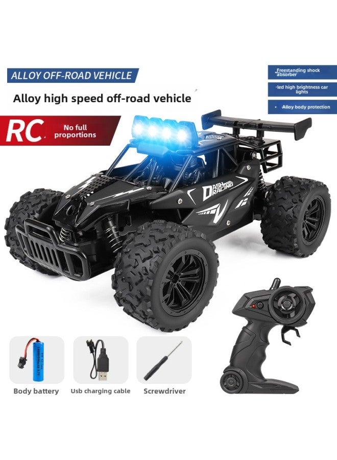 1:16 Alloy Off-road High-speed Vehicle 2.4G Full-scale Remote Control Racing Hot-selling High-speed Off-road Vehicle Toys-Color:Ordinary Version - Black-Scale:1:16  - Image 1