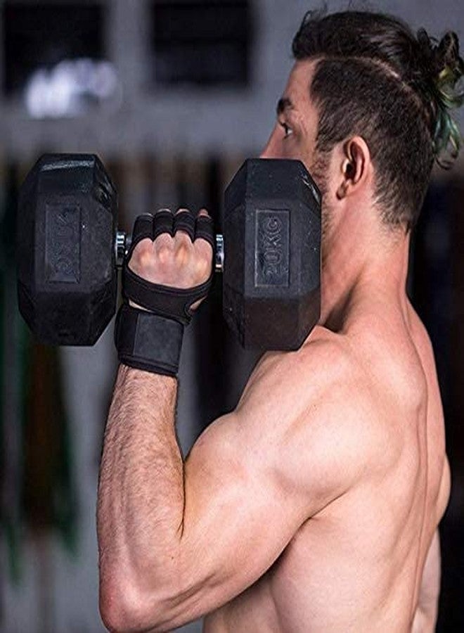 GymWar Workout Gloves with Wrist Support for Gym Workouts, Pull Ups, Cross Training, Weightlifting, Calisthenics, WOD- Silicone Padding - Great Hand Grip & No Calluses - Image 4