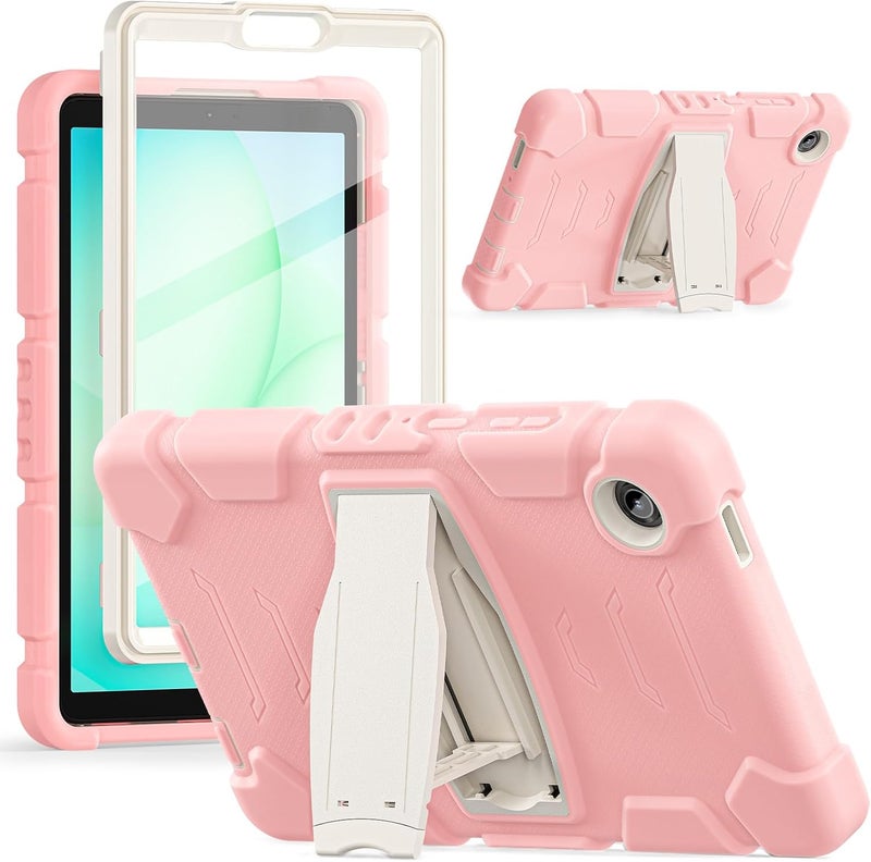 avakot Case for Galaxy Tab A11 8.7 Inch 2025, Heavy Duty Rugged Full-Body Hybrid Shockproof Drop Protection Cover for Samsung Galaxy Tab A11 8.7 Inch 2025 Tablet (SM-X133 SM-X135) (Pink) - Image 1