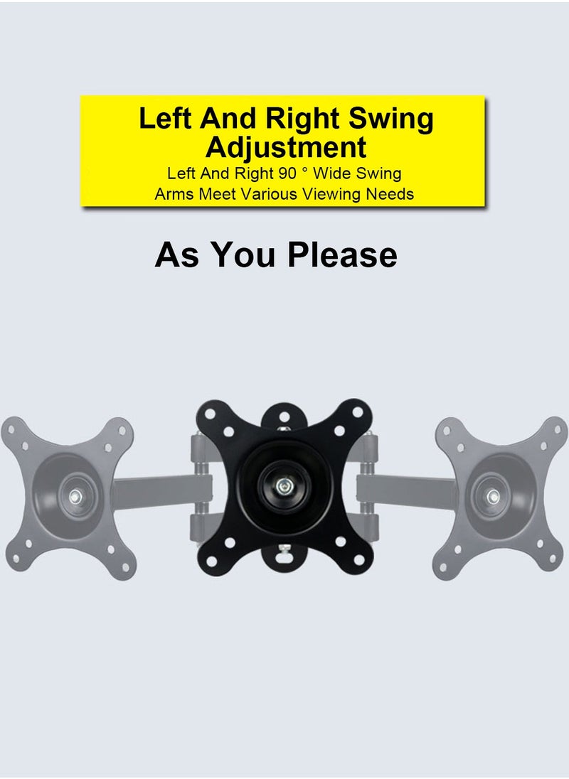 Rotating Retractable Monitor Wall Mount Suitable for 10-27 inch Screens,7Kg Load-bearing