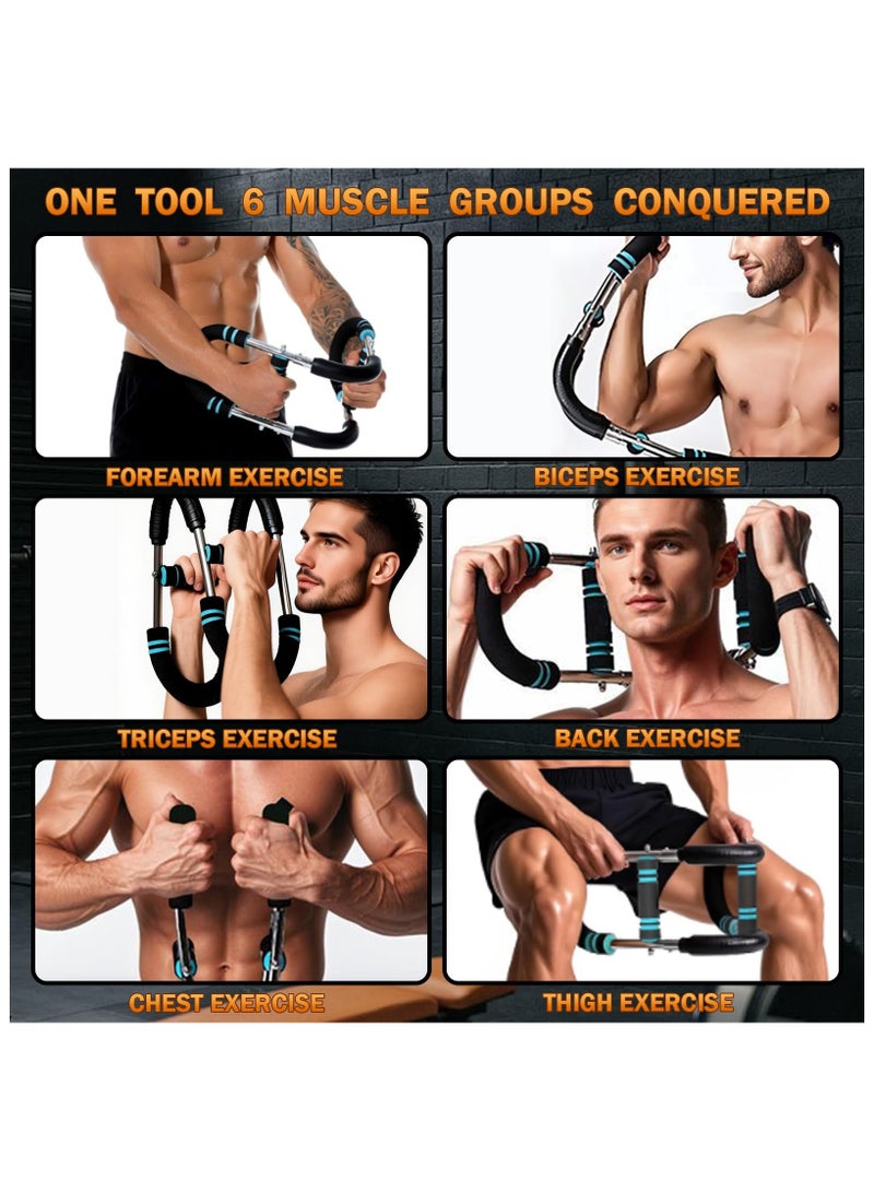 Flushrenic Arm trainer, 44-88 lb adjustable chest exercise equipment, non-slip handles and dual spring safety mechanism, arm trainer for men/women, portable home fitness equipment, suitable for home or gym use. - Image 3