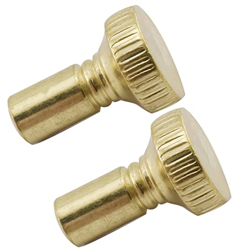 MARRTEUM 2 Pack Metal On/Off Replacement Light Lamp & Fan Knobs Lamp Switch Turner-Gold - Image 1