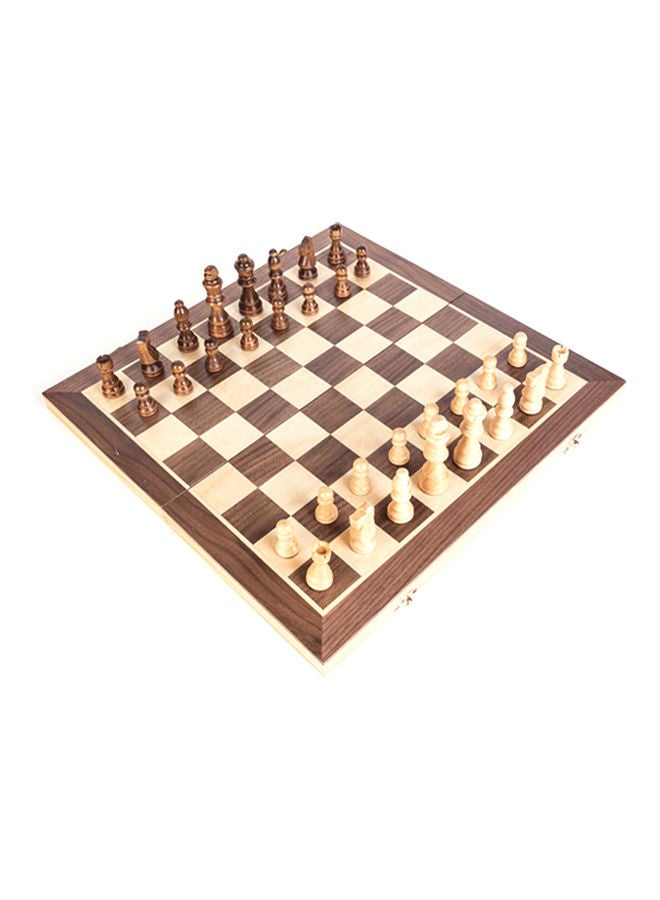 Portable Wooden Magnetic Chessboard - Image 1