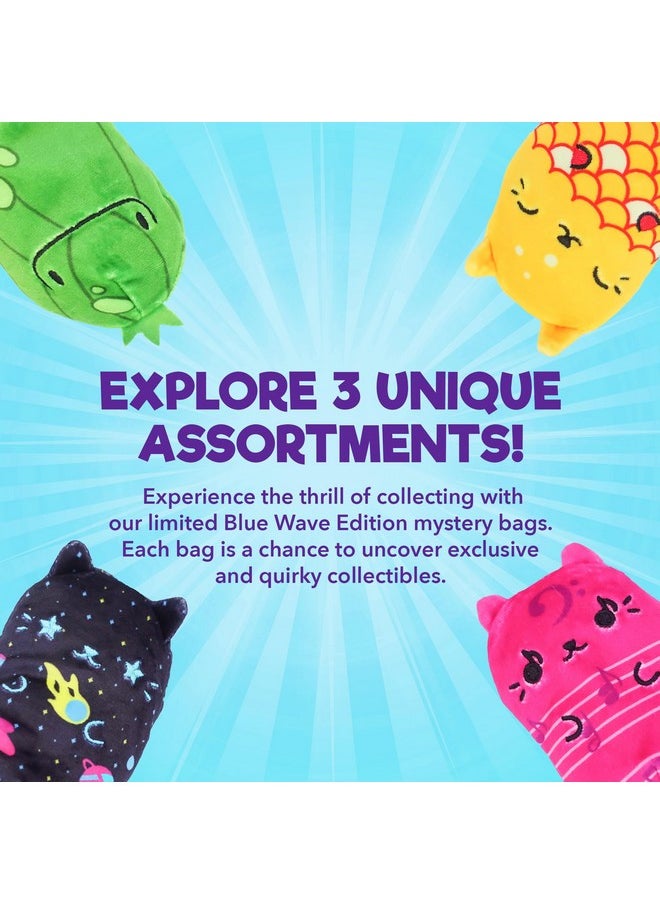 Cats vs Pickles 2Pk Mystery Bags Blue Wave Abc Bean Filled Plushies | Stocking Stuffers | Blind Bags For Girls And For Boys | Surprise Bean Collectibles | Mystery Bag Toys For Kids & Adults | 2-Pack  - Image 2