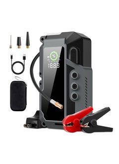 Relax Smart 【Premium】Jump Starter with Air Compressor 2500A 12V 150PSI 81.4Wh Car Battery Jump Starter All Gas Car 8.0L Diesel Smart Jumper with Display and Emergency Light  - Image 1