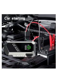 Relax Smart 【Premium】Jump Starter with Air Compressor 2500A 12V 150PSI 81.4Wh Car Battery Jump Starter All Gas Car 8.0L Diesel Smart Jumper with Display and Emergency Light  - Image 2