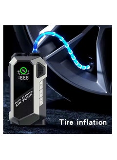 Relax Smart 【Premium】Jump Starter with Air Compressor 2500A 12V 150PSI 81.4Wh Car Battery Jump Starter All Gas Car 8.0L Diesel Smart Jumper with Display and Emergency Light  - Image 4