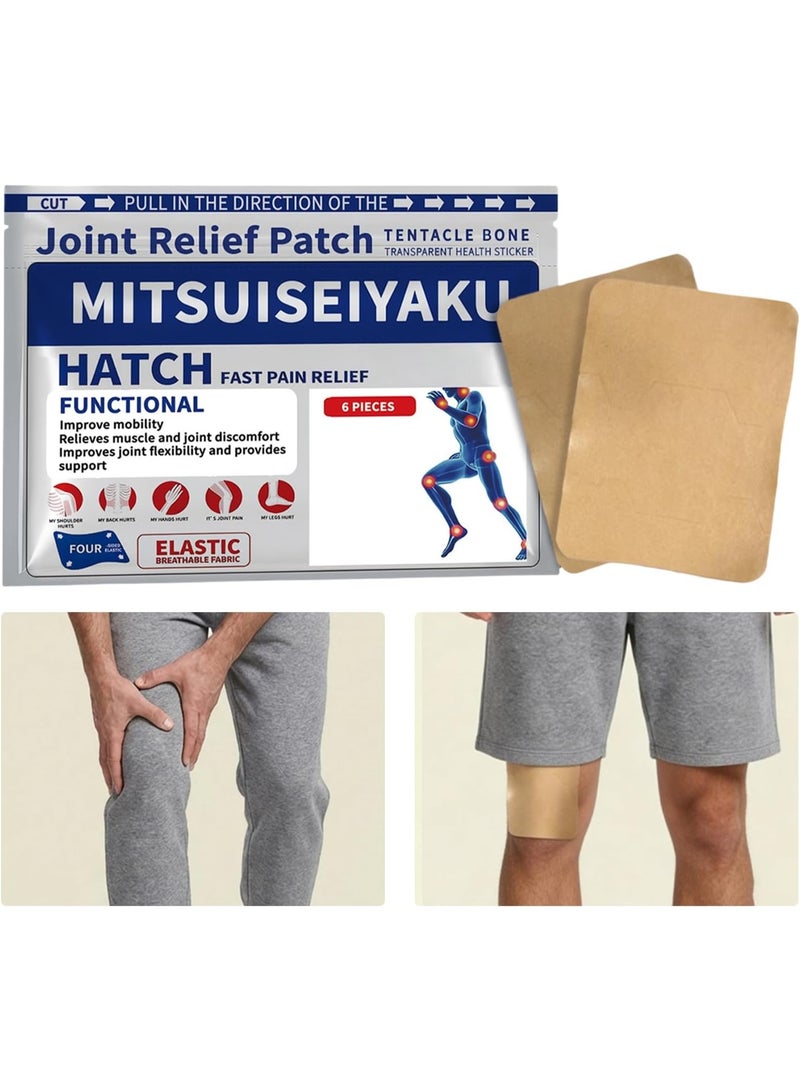 هاتش لاصقة تخفيف الآلام للمفاصل، لاصقة مفاصل، لاصقة مهدئة لطيفة | لاصقات للكتف، للمفصل الركبة، عضلات الظهر، الرقبة، الكتف، الساق، راحة منزلية - Image 1