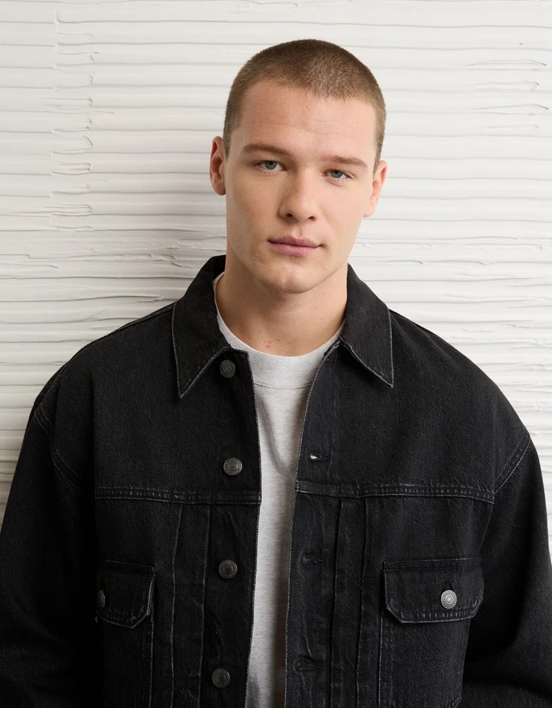 امريكان ايجل جاكيت دنيم رياضي