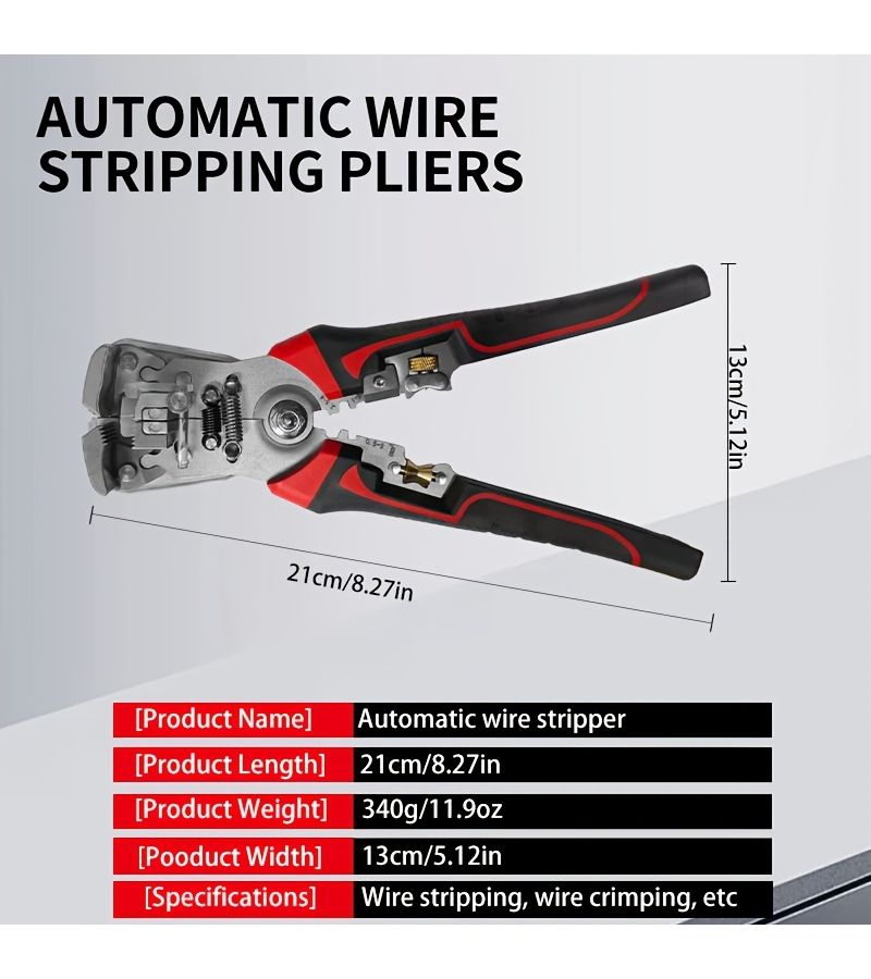 1pc Automatic Wire Stripper Multifunctional Professional Electrician Crimping Tool - Image 3