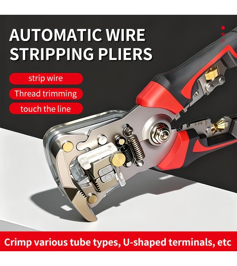 1pc Automatic Wire Stripper Multifunctional Professional Electrician Crimping Tool - Image 1